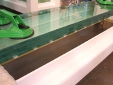 Multi laminated armoured glass panel ready for installation