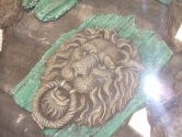 Replica lion emblem