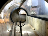Hybrid tunnel under construction