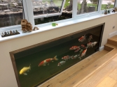 Garden room pond window