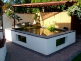Above ground glazed pond