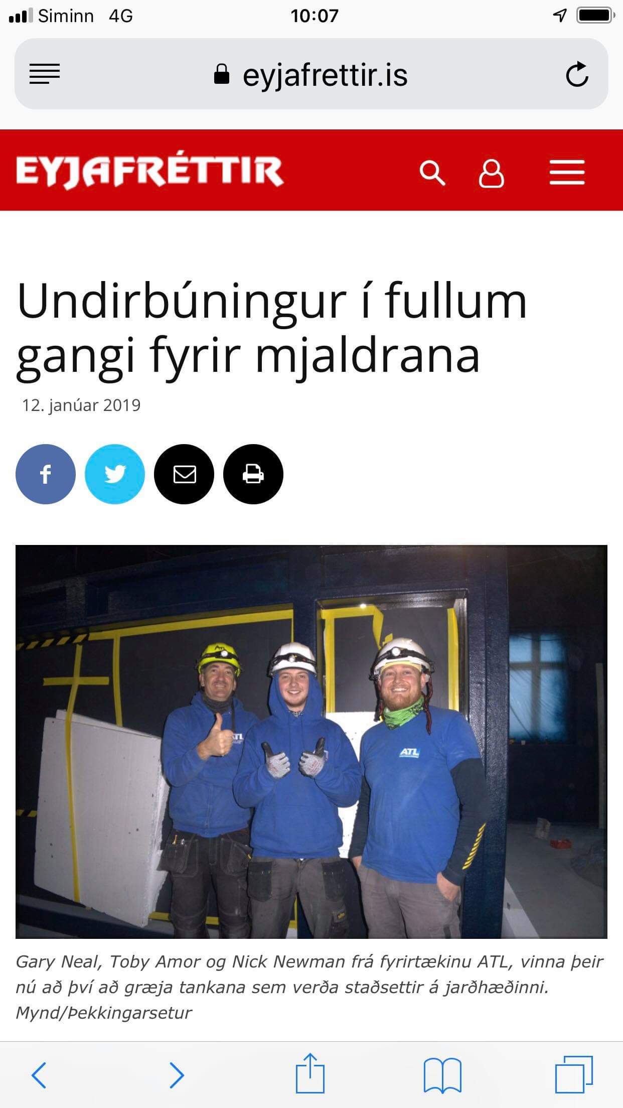 ATL Sealife trust project in Iceland