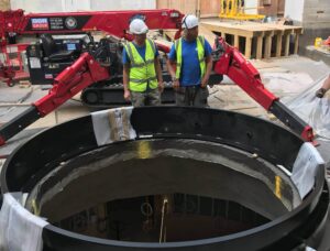 Skylight water feature frame