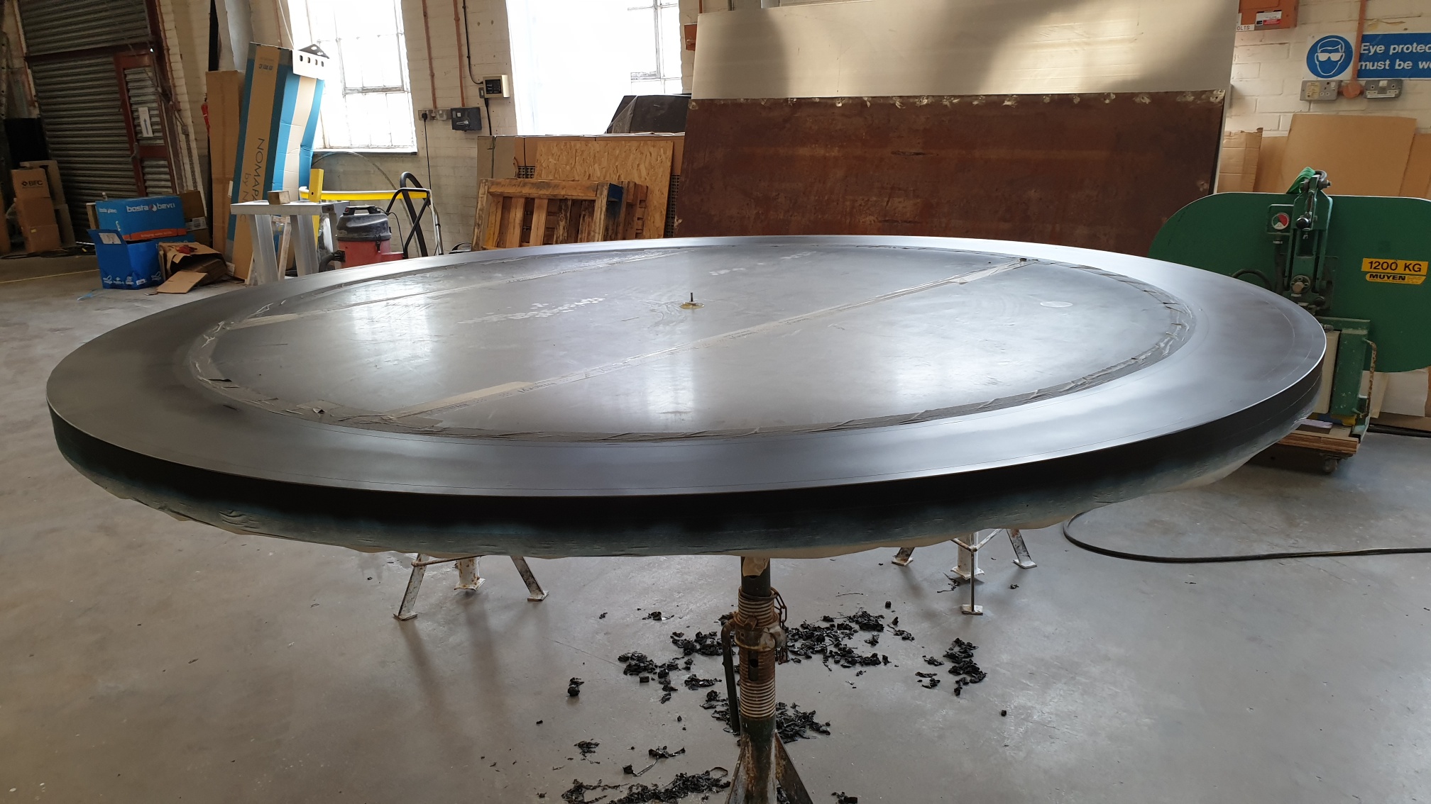 Skylight water feature viewing panel