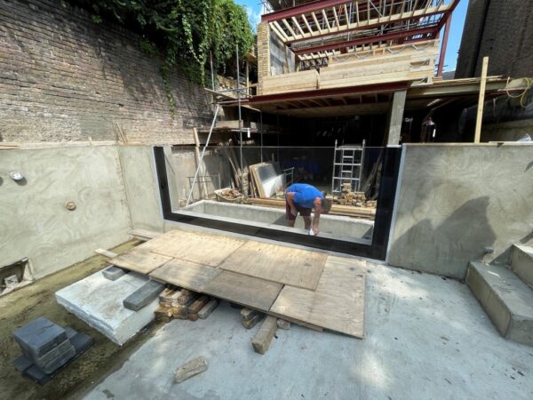 Swimming pool windows