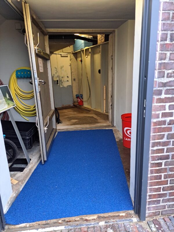Flood door access